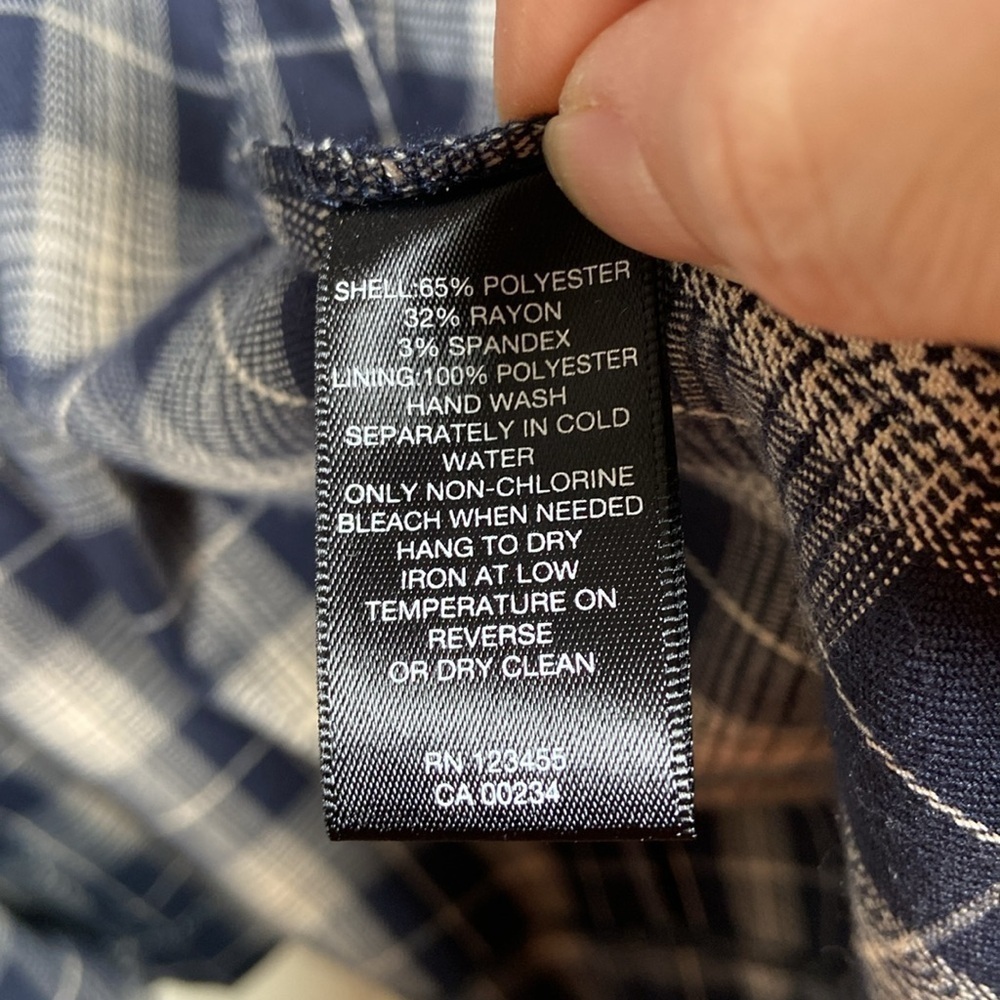 Pre-Loved Design Lab Plaid  Jacket – Excellent Condition, Size Small - Picture 9 of 10